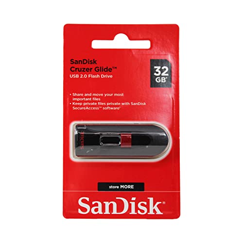 SanDisk 32 GB Cruzer Glide 32 GB USB 2.0 tipo-a schwarz, rot SanDisk 32 GB Cruzer Glide 32 GB USB 2.0 tipo-a schwarz, rot von SanDisk