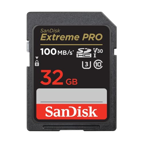 SanDisk Extreme PRO SDHC UHS-I Speicherkarte 32 GB (V30, Übertragungsgeschwindigkeit 100 MB/s, U3, 4K UHD Videos, temperaturbeständig) SanDisk Extreme PRO SDHC UHS-I Speicherkarte 32 GB (V30, Übertragungsgeschwindigkeit 100 MB/s, U3, 4K UHD Videos, temperaturbeständig) von SanDisk
