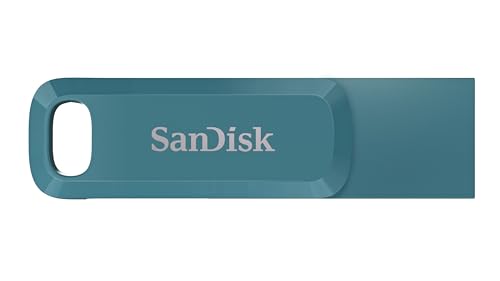 SanDisk 512 GB Ultra Dual Drive Go USB Type-C Flash-Laufwerk mit beidseitig einsteckbaren USB Typ-C- und Typ-A-Steckverbindern für Smartphones, Tablets, Macs und PCs - Navagio Bay von SanDisk