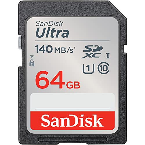 SanDisk Ultra SDXC UHS-I Speicherkarte 64 GB (Für Kompaktkameras der Einstiegs- und Mittelklasse, Full HD-Videos, U1, C10,V10, bis 140 MB/s Lesegeschwindigkeit, 10 Jahre Garantie) SanDisk Ultra SDXC UHS-I Speicherkarte 64 GB (Für Kompaktkameras der Einstiegs- und Mittelklasse, Full HD-Videos, U1, C10,V10, bis 140 MB/s Lesegeschwindigkeit, 10 Jahre Garantie) von SanDisk
