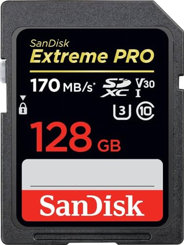 SanDisk Extreme PRO 128GB SDXC Memory Card up to 170MB/s, UHS-1, Class 10, U3, V30 von SanDisk