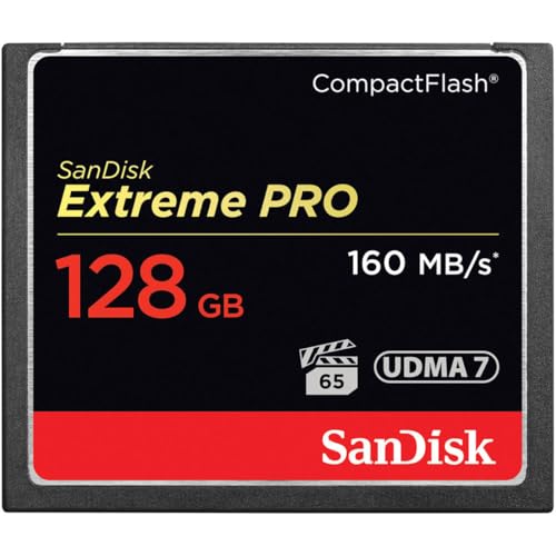 SanDisk Extreme Pro CompactFlash Speicherkarte, sdcfxps-128g-a46, 128 GB, 160 Mbit/s [Nicht – Retail verpackt] von SanDisk
