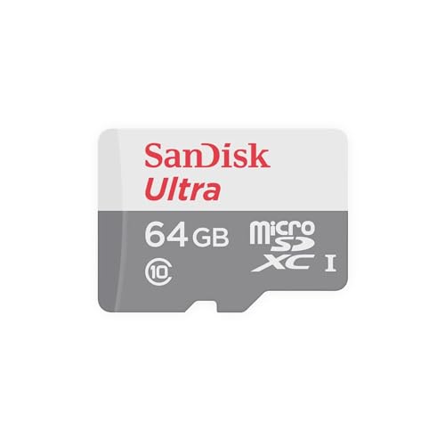 SanDisk SDSQUNC-064G-GN6MA Ultra 64GB Android microSDXC Speicherkarte + SD-Adapter bis zu 80 MB/Sek, Class 10 von SanDisk