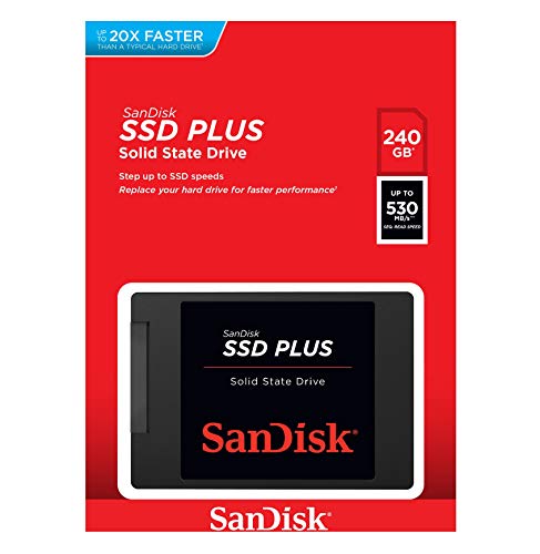 SanDisk SSD PLUS 240GB Sata III 2,5 Zoll Interne SSD, bis zu 520 MB/Sek SanDisk SSD PLUS 240GB Sata III 2,5 Zoll Interne SSD, bis zu 520 MB/Sek von SanDisk