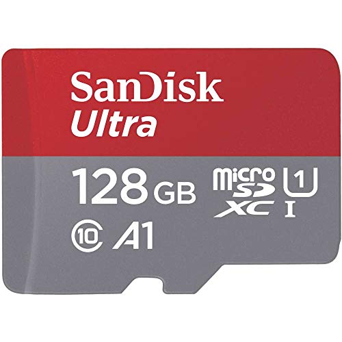 SanDisk Ultra 128GB Imaging microSDXC Speicherkarte + SD-Adapter bis zu 100 MB/Sek, Class 10, U1, A1,Grau, Rot, Weiß SanDisk Ultra 128GB Imaging microSDXC Speicherkarte + SD-Adapter bis zu 100 MB/Sek, Class 10, U1, A1,Grau, Rot, Weiß von SanDisk