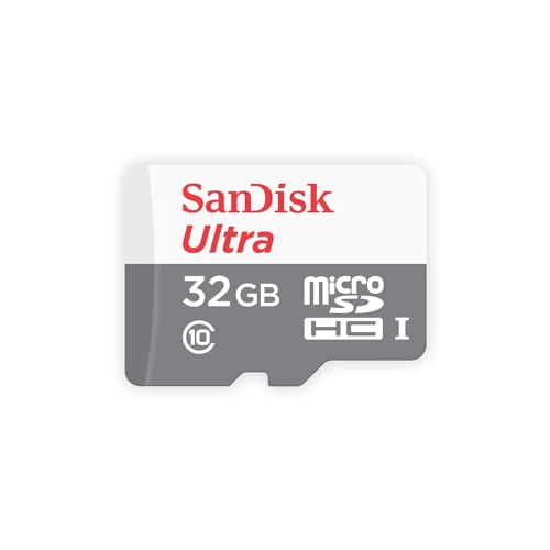 SanDisk Ultra 32GB Android microSDHC Speicherkarte + SD-Adapter bis zu 80 MB/Sek., Class 10, White, Grey, Red, SDSQUNS-032G-GN3MA SanDisk Ultra 32GB Android microSDHC Speicherkarte + SD-Adapter bis zu 80 MB/Sek., Class 10, White, Grey, Red, SDSQUNS-032G-GN3MA von SanDisk