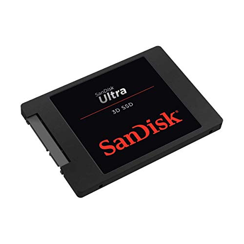 SanDisk Ultra 3D SSD 2 TB interne SSD (SSD intern 2,5 Zoll, stoßbeständig, 3D NAND, nCache 2.0-Technologie, 560 MB/s Übertragungsraten) Schwarz, Festkörper-Laufwerk von SanDisk