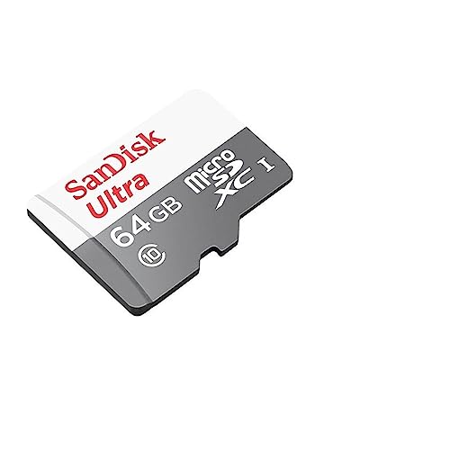 SanDisk Ultra 64GB Android microSDXC Speicherkarte + SD-Adapter bis zu 80 MB/Sek, Class 10, SDSQUNS-064G-GN3MA, Grau, Weiß SanDisk Ultra 64GB Android microSDXC Speicherkarte + SD-Adapter bis zu 80 MB/Sek, Class 10, SDSQUNS-064G-GN3MA, Grau, Weiß von SanDisk