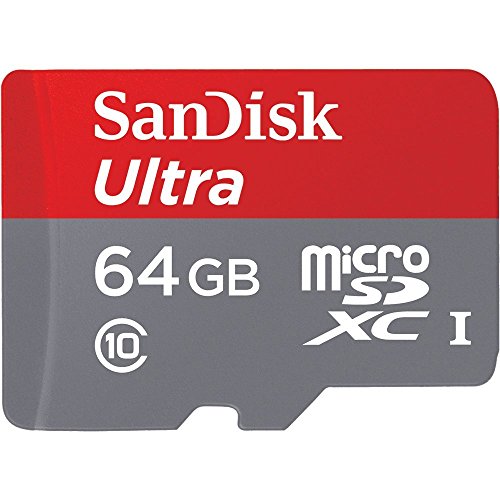 SanDisk Ultra 64GB microSDXC Speicherkarte bis zu 80 MB/Sek., Class 10, U1 (Generalüberholt) von SanDisk