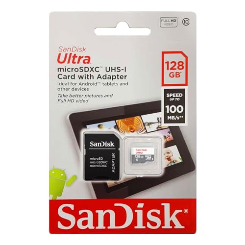 SanDisk Ultra Android microSDXC 128GB bis zu 80 MB/Sek Class 10 Speicherkarte + SD-Adapter SanDisk Ultra Android microSDXC 128GB bis zu 80 MB/Sek Class 10 Speicherkarte + SD-Adapter von SanDisk