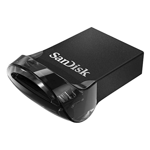 SanDisk Ultra Fit USB 3.2 Flash-Laufwerk 128 GB (Für Laptops, Spielkonsolen und Auto-Audiosysteme, Plug-and-Stay, 400 MB/s Lesen, RescuePRO Deluxe Software) von SanDisk