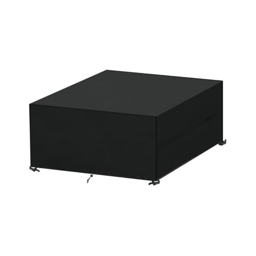 SanGlory Abdeckung für Gartenmöbel, 160x160x74cm Outdoor Abdeckhaube Gartenmöbel Schutzhüllen für Gartenmöbel Wasserdicht Gartentisch Abdeckung Winddicht Anti-UV Abdeckplanen für Loungemöbel von SanGlory