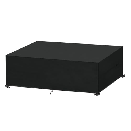 SanGlory Abdeckung für Gartenmöbel, 200x80x70cm Outdoor Abdeckhaube Gartenmöbel Schutzhüllen für Gartenmöbel Wasserdicht Gartentisch Abdeckung Winddicht Anti-UV Abdeckplanen für Loungemöbel von SanGlory