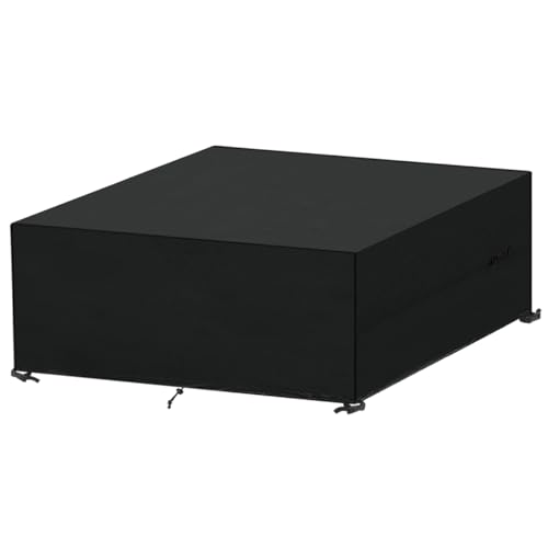 SanGlory Abdeckung für Gartenmöbel, 250x210x90cm Outdoor Abdeckhaube Gartenmöbel Schutzhüllen für Gartenmöbel Wasserdicht Gartentisch Abdeckung Winddicht Anti-UV Abdeckplanen für Loungemöbel von SanGlory