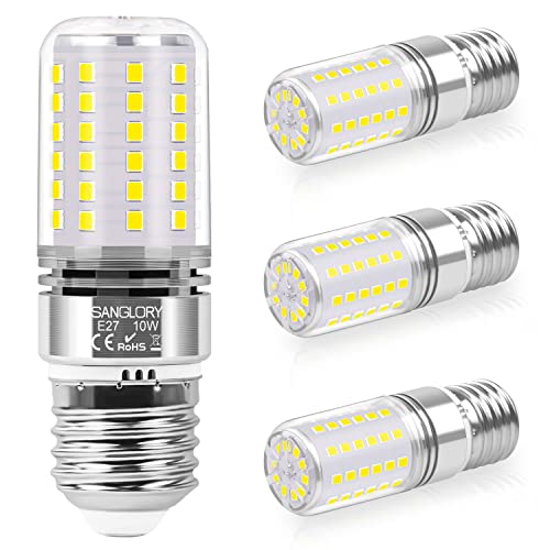 SanGlory E27 LED Lampe Tageslichtweiß, 10W LED Glühbirne E27 ersetzt 90W Glühlampe, 1050LM LED E27 Bulbs 5000K, 360°Abstrahlwinkel Leuchtmit von SanGlory
