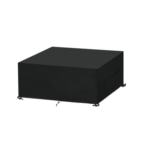 SanGlory Gartentisch Abdeckung 140x70x70cm, Abdeckhaube Gartenmöbel Rechteckig Lounge Abdeckung Wasserdicht Abdeckplane für Gartenmöbel Winterfest Tischabdeckung Gartenmöbel Plane, Anti-UV von SanGlory
