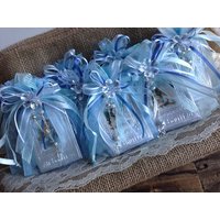 24 Stück Blaue Taufgeschenke, Taufgeschenke/Gebetbücher Recuerditos Azul von SanJoaquinCreations