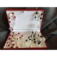 Kristall Rosenkranz Hochzeitsgeschenk Set von SanJoaquinCreations