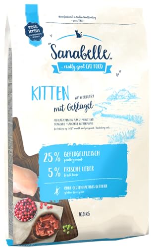 Sanabelle Kitten | Katzentrockenfutter für heranwachsende & tragende / säugende Katzen | 6 x 400 g von Sanabelle