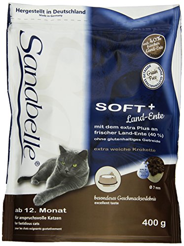 Sanabelle Soft Land-Ente Katzenfutter, 6er Pack (6 x 400 g) von Sanabelle