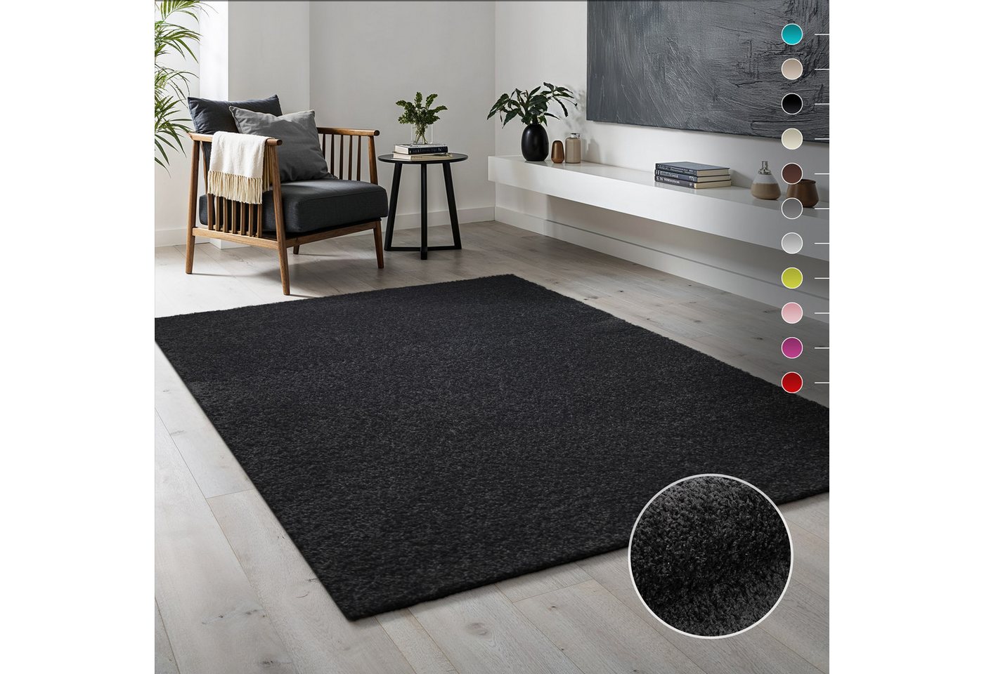 Sanat Hochflor-Läufer LOCA, rechteckig, Höhe: 30 mm, Wohnzimmer, Langflor, Shaggy, Schlafzimmer Sanat Hochflor-Läufer LOCA, rechteckig, Höhe: 30 mm, Wohnzimmer, Langflor, Shaggy, Schlafzimmer von Sanat
