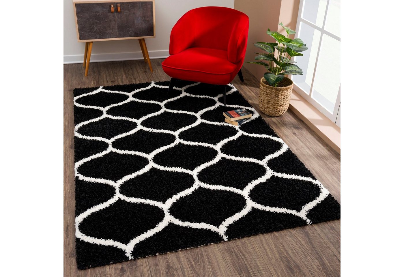 Sanat Hochflor-Teppich Madrid, rechteckig, Höhe: 30 mm, Wohnzimmer, Langflor, Shaggy Teppich Sanat Hochflor-Teppich Madrid, rechteckig, Höhe: 30 mm, Wohnzimmer, Langflor, Shaggy Teppich von Sanat