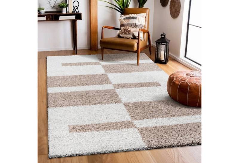 Sanat Hochflor-Teppich Milano 1254, rechteckig, Höhe: 30 mm, Hochflor, Wohnzimmer, Schlafzimmer, fußbodenheizungsgeeignet Sanat Hochflor-Teppich Milano 1254, rechteckig, Höhe: 30 mm, Hochflor, Wohnzimmer, Schlafzimmer, fußbodenheizungsgeeignet von Sanat