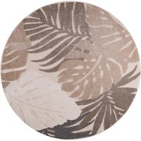 Sanat Outdoorteppich FLORAL beige B/L: ca. 120x120 cm von Sanat