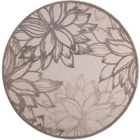 Sanat Outdoorteppich FLORAL creme B/L: ca. 120x120 cm von Sanat
