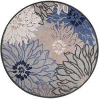 Sanat Outdoorteppich FLORAL grau B/L: ca. 150x150 cm von Sanat