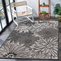 Sanat Outdoorteppich FLORAL grau B/L: ca. 60x110 cm von Sanat