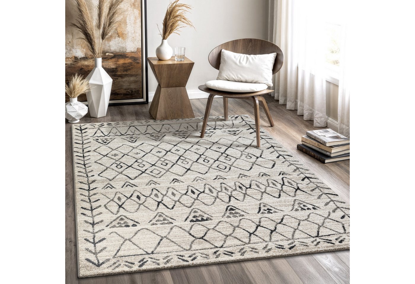 Sanat Teppich Boho 8200, rechteckig, Höhe: 10 mm, Kurzflor, robust, Boho, Scandic, für Fussbodenheizung geeignet Sanat Teppich Boho 8200, rechteckig, Höhe: 10 mm, Kurzflor, robust, Boho, Scandic, für Fussbodenheizung geeignet von Sanat