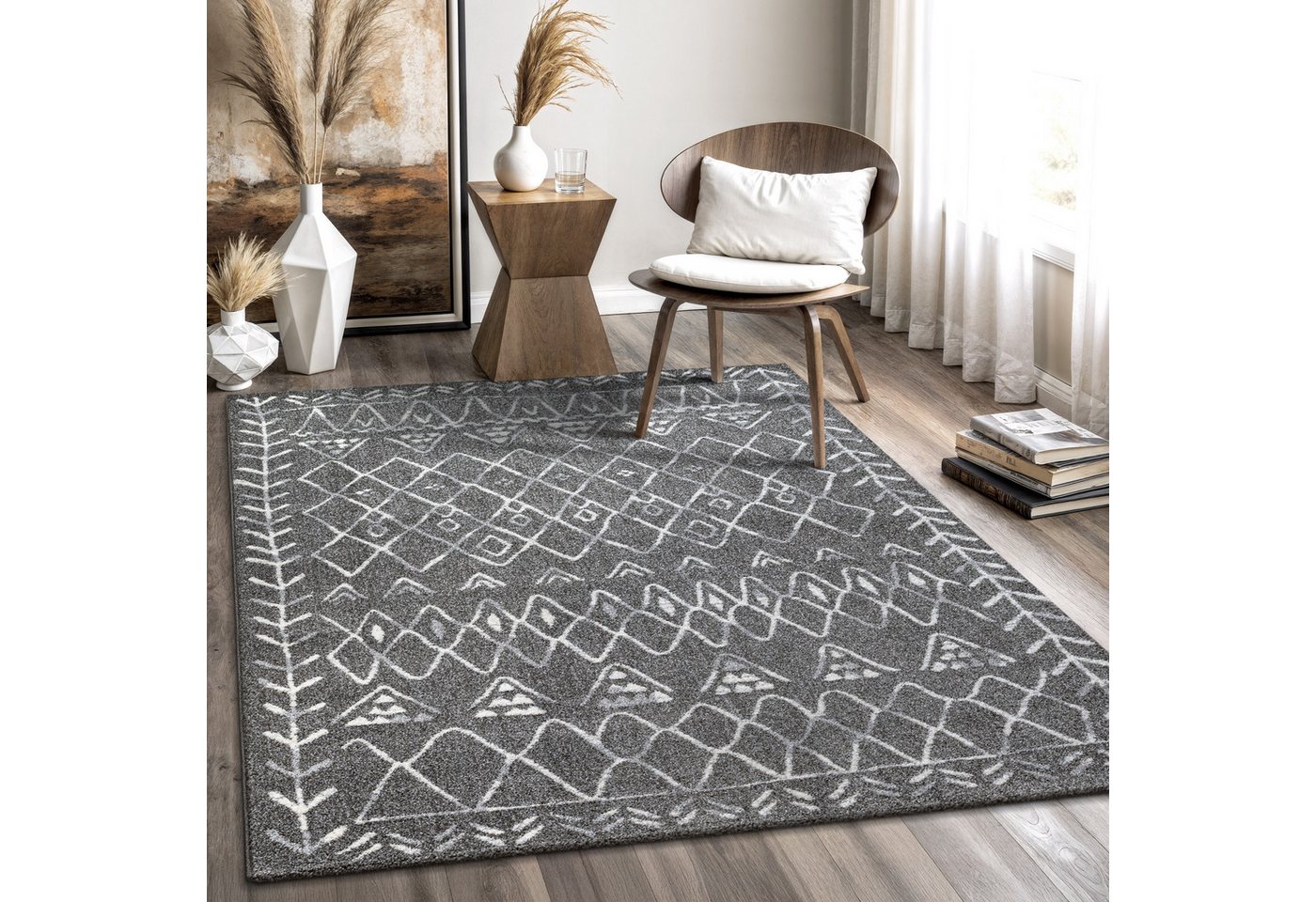 Sanat Teppich Boho 8200, rechteckig, Höhe: 10 mm, Kurzflor, robust, Boho, Scandic, für Fussbodenheizung geeignet Sanat Teppich Boho 8200, rechteckig, Höhe: 10 mm, Kurzflor, robust, Boho, Scandic, für Fussbodenheizung geeignet von Sanat