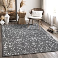 Sanat Teppich "Boho 8200" rechteckig 10 mm Höhe Kurzflor, robust, Boho, Scandic, für Fussbodenheizung geeignet von Sanat