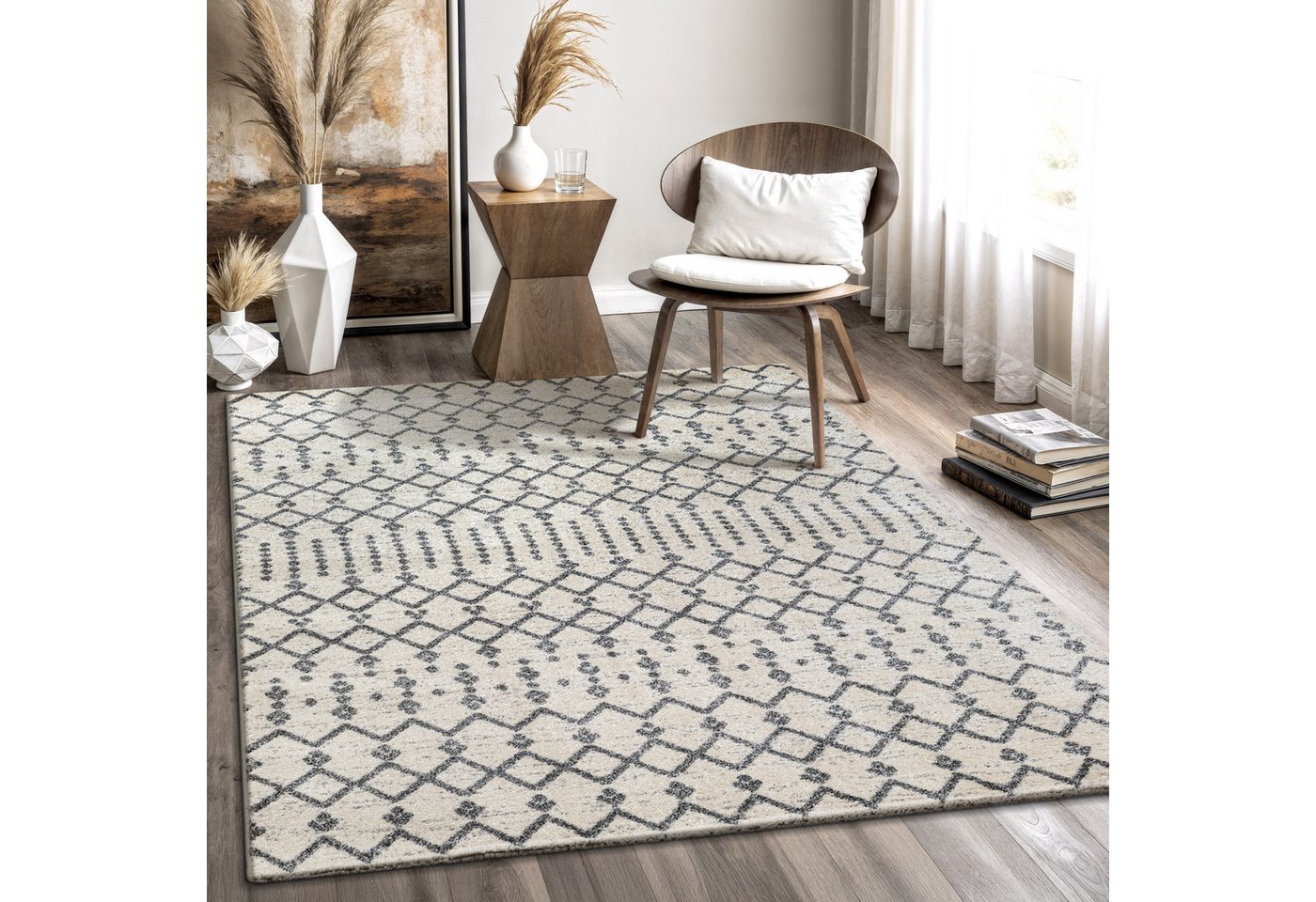 Sanat Teppich Boho 8203, rechteckig, Höhe: 10 mm, Kurzflor, robust, Boho, Scandic, für Fussbodenheizung geeignet Sanat Teppich Boho 8203, rechteckig, Höhe: 10 mm, Kurzflor, robust, Boho, Scandic, für Fussbodenheizung geeignet von Sanat