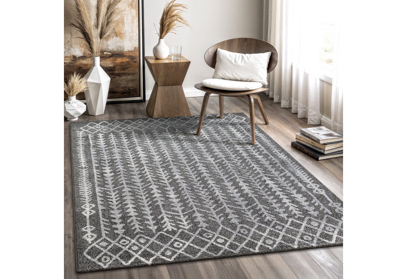 Sanat Teppich Boho 8204, rechteckig, Höhe: 10 mm, Kurzflor, robust, Boho, Scandic, für Fussbodenheizung geeignet Sanat Teppich Boho 8204, rechteckig, Höhe: 10 mm, Kurzflor, robust, Boho, Scandic, für Fussbodenheizung geeignet von Sanat