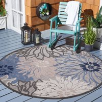 Sanat Teppich "Floral 2 Outdoor", rund, 6 mm Höhe, In- und Outdoor geeignet, florales Design, Balkon, Terasse Sanat Teppich "Floral 2 Outdoor", rund, 6 mm Höhe, In- und Outdoor geeignet, florales Design, Balkon, Terasse von Sanat