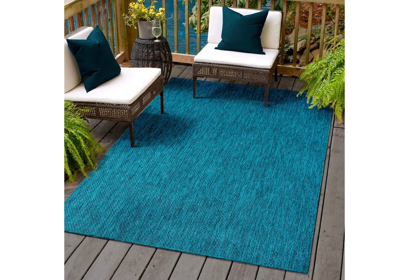 Sanat Teppich Melissa 8000, rechteckig, Höhe: 10 mm, Kurzflor, In -und Outdoor geeignet, Außenbereich, Wohnzimmer Sanat Teppich Melissa 8000, rechteckig, Höhe: 10 mm, Kurzflor, In -und Outdoor geeignet, Außenbereich, Wohnzimmer von Sanat