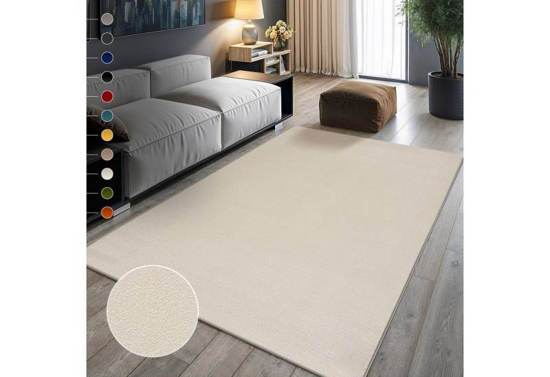 Sanat Teppich UNI, auch als Läufer- und Rundgrößen erhältlich, rechteckig, Höhe: 13 mm, robuster Kurzflorteppich, große Farbauswahl, Wohnzimmer, alle Räume Sanat Teppich UNI, auch als Läufer- und Rundgrößen erhältlich, rechteckig, Höhe: 13 mm, robuster Kurzflorteppich, große Farbauswahl, Wohnzimmer, alle Räume von Sanat