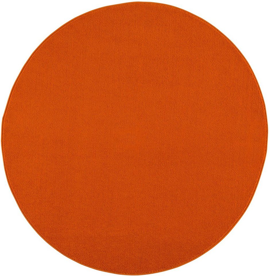 Teppich Uni, Sanat, rund, Höhe: 13 mm, robuster Kurzflorteppich, große Farbauswahl von Sanat
