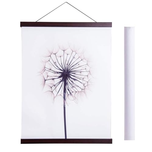 Sanauto Posterleiste Posterleisten Poster, Magnet Magnetische Holz Poster Aufhänger Halter Rahmen Leisten Bilder Bild Bilderleiste 70x100 70x50(70cm, Nussbaum) von Sanauto