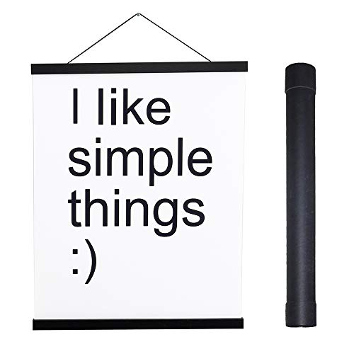 Sanauto Posterleiste Posterschiene Poster, Magnet Magnetische Holz Poster Aufhänger Halter Rahmen Leisten Bild Bilder Bilderleiste Bilderrahmen 140x80 140x100(140cm,Schwarz) von Sanauto