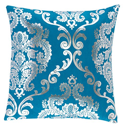 San Carlos Elegante Kissenbezug, Polyester, Blau, 55 x 55 x 5 cm von Sancarlos