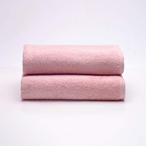 Sancarlos - 2er-Set Ocean Badetücher, Rosa, 100% Baumwolle, 550 g/m² von Sancarlos