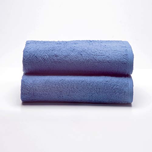 Sancarlos - 2er-Set Ocean-Handtücher, dunkelblau, 100% Baumwolle, 550 g/m² von Sancarlos