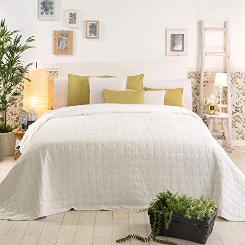 Sancarlos ANE Tagesdecke Bouti, cremefarben, Bed 150 von Sancarlos