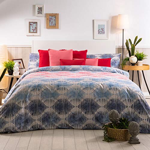 Sancarlos Mittelmeer Bedruckte Bettbezüge, Polyester, blau, 105 von Sancarlos