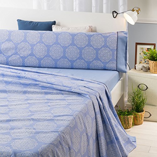 Sancarlos Mandala bettlaken, Baumwolle, blau, Bett 105 cm von Sancarlos