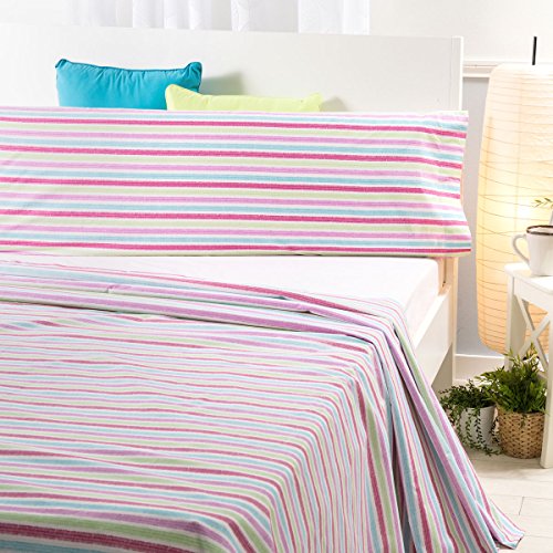 Sancarlos carit bettlaken, Polyester Polycotton, Rosa, Bett 90 cm von Sancarlos