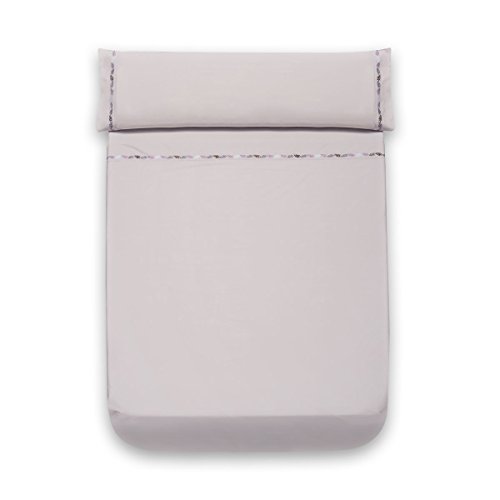 Sancarlos Düne Besticktes Bettwäsche-Set, Baumwolle, grau, Bett 150 cm Sancarlos Düne Besticktes Bettwäsche-Set, Baumwolle, grau, Bett 150 cm von Sancarlos